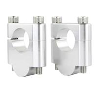 RAQXOLPB Motorcycle handlebar risers Compatible With For KX450F 2005-2018 For KX450 2019-2024 Motorcycle Handlebar Risers 22mm 7/8" Mounting Clamps(Silver,30mm)