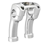 RAQXOLPB Motorcycle handlebar risers Compatible With Street Bob 114 FXBBS 2021-2023 For Street Bob FXBB 2018-2020 For Softail Standard FXST 2020 4" Handlebar Riser Clamp Kit(Silver)