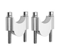 RAQXOLPB Motorcycle handlebar risers Universal Motorcycle Handlebar Back For Move Mount CNC Handlebar Riser 7/8" Or 1 1/8" Bar Clamps 28/22mm(Silver)
