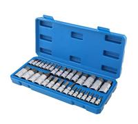 RAQXOLPB Ratchet Drive Sockets Wrench 32pcs for Master Hex Bit Socket Set Allen Wrench Bit Kit Hex Key Ratchet Socket Tool Inch and Metric 3/8, 1/4, 1/2 Drive Socket