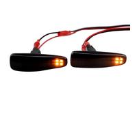 RAQXOLPB Side Marker Blinker Car Dynamic Scroll Turn Signal Light Rear Mirror Indicator Sequential Compatible With Mitsubishi For Mirage 2014-2019 OEM 8351A001(Black)