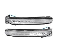 RAQXOLPB Side Marker Blinker Compatible With Nissan For Rogue T32 2014-2019 Rearview Mirror Turn Flash Lamp Car Signal Light Side Indicator OEM 26160-4CL0B(A Pair)