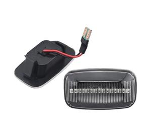 RAQXOLPB Side Marker Blinker Dynamic Flowing Water Turn Signal Lights Blinker Indicator Lamp Compatible With Toyota For Land For Cruiser 100 Series 1998-2007(White)