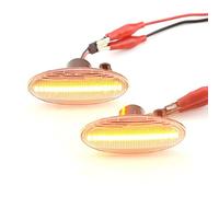 RAQXOLPB Side Marker Blinker Dynamic Turn Signal Light Side Marker Lamp Sequential Indicator Blinker Compatible With For Koleos 2008 2009 2010 2011(White)