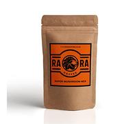 RARA SUPER Mushroom Coffee Blend - 100g - Instant Arabica Coffee with Premium Lion's Mane, Reishi, Chaga & Cordyceps