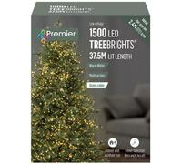 Raraion - 1500 Led Warm White Christmas Tree Lights With Timer, 37.5M