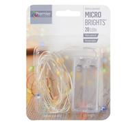 Raraion - 20 Indoor Led Pin Wire Christmas Lights , Multicolour