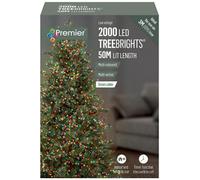 Raraion - 2000 Led Multi-Coloured Christmas Tree Lights With Timer, 50M