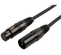 Raraion - 3 Pin Xlr Male To Female Patch Lead, 0.5M Black