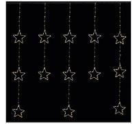 Raraion - 312 Led Pin Wire Star Curtain, 1.2X1.35M, Warm White