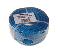 Raraion 6mm Blue Poly Rope Handy Coil, 30M