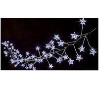 Raraion - 80 Multi Action White Pin Wire Star Cluster Micro Brights With Timer