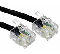 RARAION - Black RJ11 Plug to Plug Modem Cable - 30m