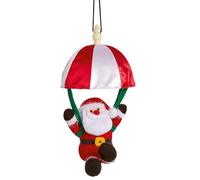 Raraion Premier - Battery Operated Musical Kicking Leg Parachute Santa, 40cm