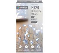 Raraion - Timelights 100 LED Pin Wire Lights, Multi-Action, White, 5m