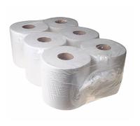 Raraion White Centrefeed Towel, 2-Ply, 6-Pack