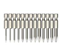 Rarapop Phillips Cross Slot Screwdriver Bit Set 13Pcs 1/4 Inch Hex Shank 2 Inch/50 mm Length S2 Steel with Magnetic for Power Screwdriver Drill Impact Driver (13Pcs 50mm)
