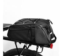 Rarapop Rear Bike Rack Bag, 8L Water Resistant Bicycle Bag for Road and Mountain Bikes, Bicycle Trunk Pannier with Shoulder Strap for Commuter Travel Outdoor