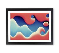 Rare Abstract Art Framed Print | A2 Black Framed Wall Art | Ready to Hang | Abstract Fantasy Picture | Living Room Bedroom Lounge Office