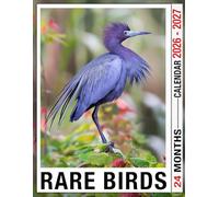Rare Birds Calendar 2026 - 2027: Monthly Organizer Jan 2026 To Dec 2027 With Visuals Us Holidays Included Ready To Gift