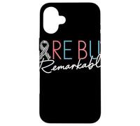 Rare But Remarkable Zebra Ribbon Rare Disease Awareness Day Case for iPhone 16 Plus