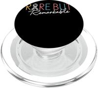 Rare But Remarkable Zebra Ribbon Rare Disease Awareness Day PopSockets PopGrip for MagSafe