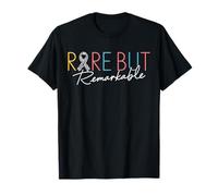 Rare But Remarkable Zebra Ribbon Rare Disease Awareness Day T-Shirt