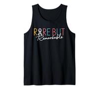 Rare But Remarkable Zebra Ribbon Rare Disease Awareness Day Tank Top