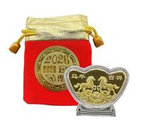 Rare Coin for Collectors - New Year of the Horse Chinese Coin - Blessing Charm Souvenir for Kids Collector Decoration Adult Men Women New Year Party Favor Home Wealth Success