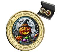 Rare Coin | Halloween Fun Metal Challenge Coin - Party Favor Toys Novelty for Keepsake Festive Decor Women Home Kids Souvenir Adult Holiday Collection Display