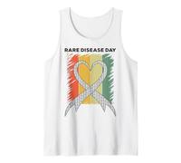 Rare Disease Day Rare Disease Awareness Heart Retro Vintage Tank Top