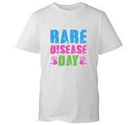 Rare Disease Day T-Shirt Rare Chronic Illness Rare Disease Awareness Month Health Awareness Unisex Gift Tee Top (White, M)
