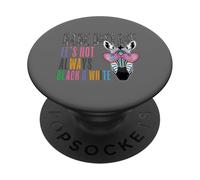 Rare Disease It's Not Always Black And White Rare Awareness PopSockets Adhesive PopGrip