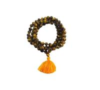Rare Gems Gallery Brilliant Tiger's Eye Crystal Stone IGL Tested Original Certified 108 Round Beads Perfect for Mantra Chanting & Meditation Purpose Tiger Eye Mala for Men टाइगर ऑय माला ओरिजिनल