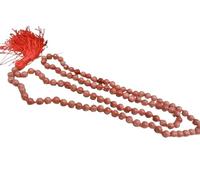 Rare Gems Gallery Elegant Sun Stone Mala Original 108 Beads Prayer Rosary Certified by Igl Lab सनस्टोन माला ओरिजिनल सर्टिफाइड A1 Grade Suntone Malai Round Bead Sun Sitara Mala for Meditation Purpose