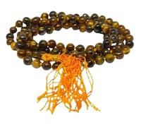 Rare Gems Gallery For Meditation Purpose & Japa Of Mantras Exceptional Tiger Eye Mala 108 Beads Original Certified टाइगर ऑय माला ओरिजिनल सर्टिफाइड A+ Quality Tiger's Eye Crystal Stone Mala For Girls