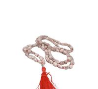 Rare Gems Gallery Naturally Tulsi Mala 108 Beads Holy Basil Japa Mala Original Certified तुलसी की माला गले में पहनने वाली Superior White Tulsee Rosary Handmade Tulsi Mala For Laddu Gopal तुलसी माला