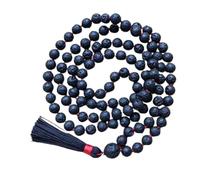 Rare Gems Gallery Unique Collection Volcanic Rock Grounding Rosary 108+1 Beads Jwalamukhi Mala Original Certified लावा माला ओरिजिनल सर्टिफाइड Fabulous Black Lava Stone Mala for Wearing Any Festival