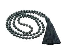 Rare Gems Gallery Valuable Handmade Jwala Mukhi Mala Original Lava Stone Certified By Igl Lab लावा माला ओरिजिनल A1 Rated Jwalamukhi Volcano Stone 108 Beads Mala For Chanting Purpose ज्वालामुखी माला