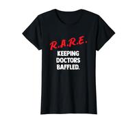 Rare Genetic Disorder Mutation Medical Diagnosis Zebra Value Graphic T-Shirt, Women, Black, L