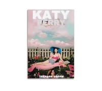 Rare Katy Perry Teenage Dream Print Album Cover Signed Limited , Music Album Cover ,Pop Hip Hop Rap Singer Star Music Poster Aesthetic Canvas Wall Art for Girl And Boy Teens Dorm Decor 24x36inch(60x90