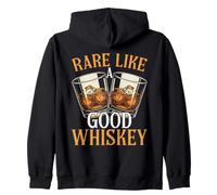 Rare Like A Good Whiskey Bourbon Zip Hoodie