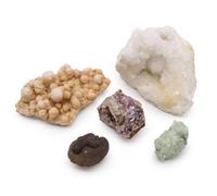 Rare Mineral Specimens Pack Of 5 Mix 1 Multicolor