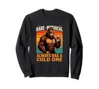 Rare Mythical Sasquatch Always Has A Cold One Beer Sweatshirt