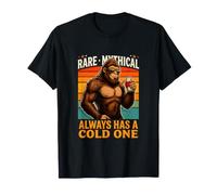 Rare Mythical Sasquatch Always Has A Cold One Beer T-Shirt