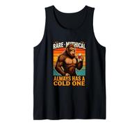 Rare Mythical Sasquatch Always Has A Cold One Beer Tank Top