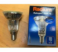 Rare Radium 64822 FL Halogen Halopar 16 40W Flood 40° E14 Extractor Hood [EEK: G]