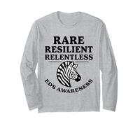 Rare Resilient Relentless Zebra EDS Awareness Warrior Design Long Sleeve T-Shirt