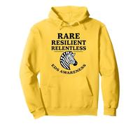 Rare Resilient Relentless Zebra EDS Awareness Warrior Design Pullover Hoodie