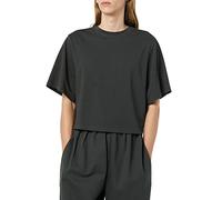 rare/self All-Gender Boxy Jersey Crew Neck T-Shirt, Off Black, 1